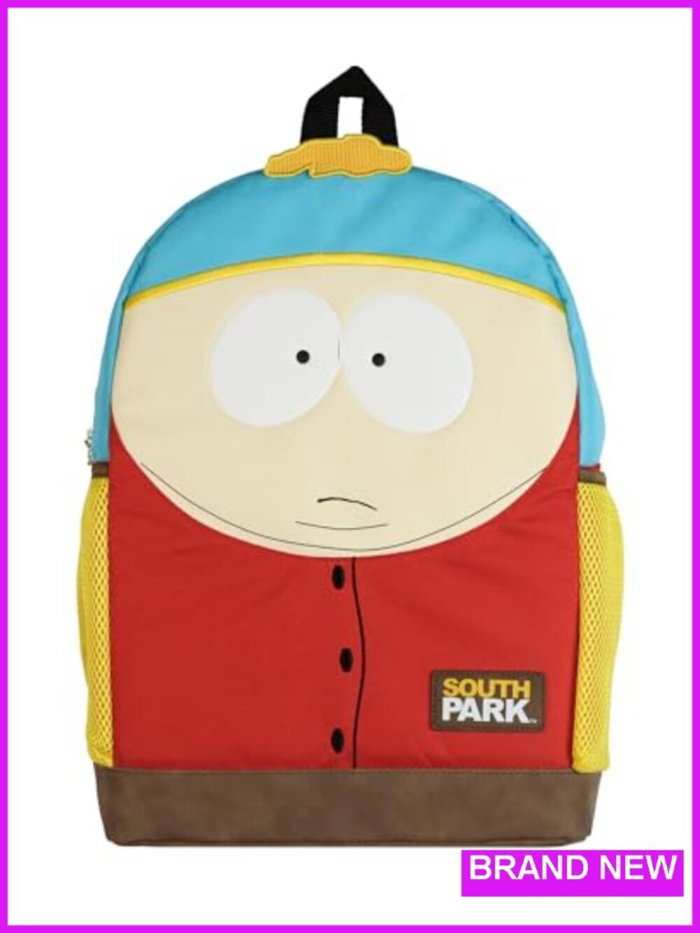 South Park Eric Cartman Big Face Backpack with Adjustable Straps